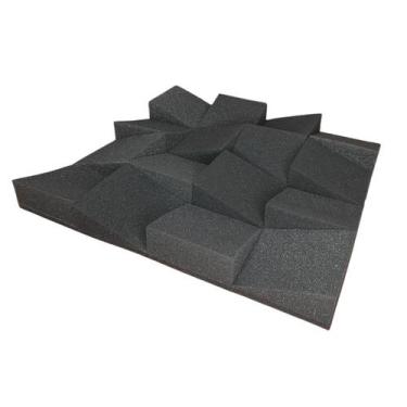 Imagem de 10 Espumas Acústica 3D Cumes Tratamento Sonoro p/ Escola de Música - A