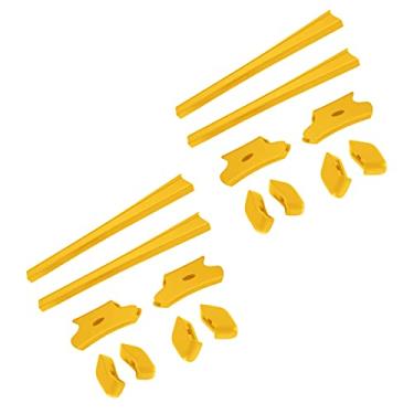 Imagem de SAUCER Kit de borracha para substituição de peças de nariz e mangas de têmpora para Oakley Flak Jacket | Flak Jacket XLJ Óculos de sol - Amarelo + Amarelo