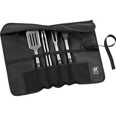 Imagem de ZWILLING Bbq+, Conjunto De Ferramentas Para Grelha De 5 Peças, Espátula Para Grelha, Pinças Para Grelha, Garfo Para Grelha, Pincel Para Untar, Envoltório De Chef, Feito De Aço Inoxidável Durável E