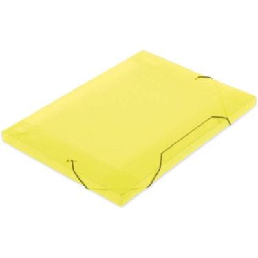 Imagem de Pasta ABA Elástica Plástica Ofício 18MM Amarela SOFT Pacote com 10 - P