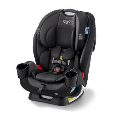 Imagem de Cadeirinha de Carro Reclinável Graco TriRide 3 em 1, Modelo Kipling, com Ajuste de Altura e Recline, Porta-Copos e Guarda-Cinto Integrado