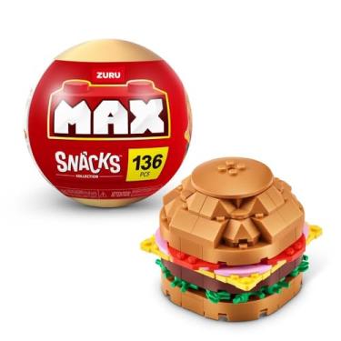 Imagem de Blocos de Montar Max Premium Snacks - Hambúrguer 136 pçs