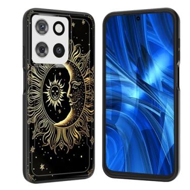 Imagem de JHYYTUJTYP Capa para Moto G Power 5G 2025, [Teste de queda de grau militar] Capa protetora resistente à prova de choque resistente para Motorola Moto G Power 5G 2025 6,8 polegadas, sol lua estrela