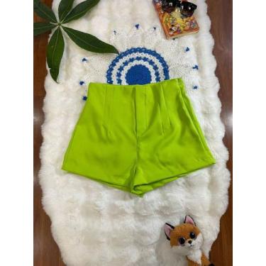 Imagem de Belala Moda Short novo feminina com zíper na esquerda sem bolso e sem 