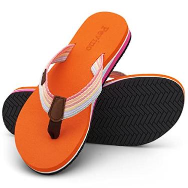 Imagem de Pevino Chinelos Ortopédicos Femininos Com Plataforma Macia À Prova D'Água E Sola Antiderrapante, Sandálias Casuais De Tiras Para Mulheres, Sandálias De Praia Confortáveis Com Suporte De Arco Para Me