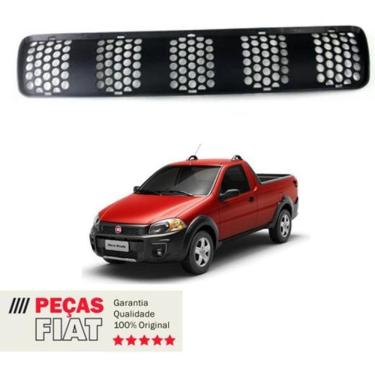 Imagem de Grade Inferior Do Parachoque Dianteiro sintético Fiat Strada
