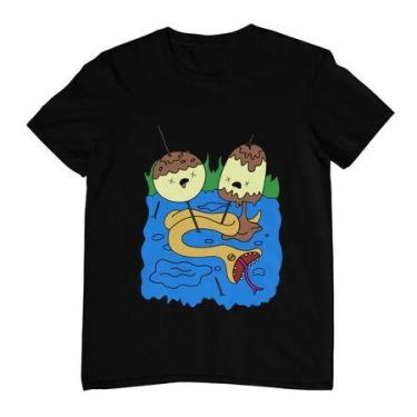 Imagem de Camiseta Estampada Unissex Hora da Aventura Marceline e Princesa Jujub