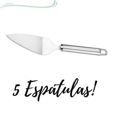 Imagem de 5 Espátulas para Bolos e Tortas em Inox - Clink