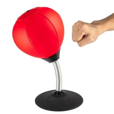Imagem de Saco de pancadas para desktop Stress Buster – Sucções para sua mesa, bola de alívio de estresse resistente Raipoment, presentes engraçados para chefe ou colega de trabalho, perfeito para crianças e adultos