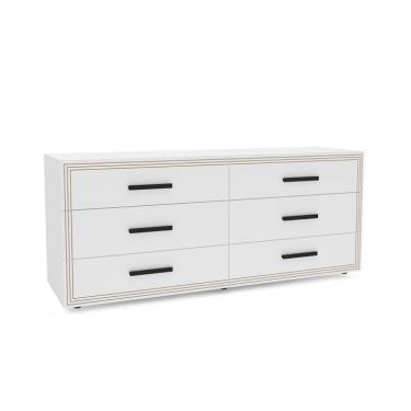 Imagem de Cômoda Valência 6 Gavetas Branca