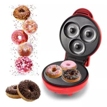 Imagem de Super Máquina De 3 mini Donuts Rosquinha 110v Café Da Manha Profission