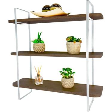 Imagem de Prateleira Nicho De Parede Tripla SLIM Modelo Industrial Decoração Sala Quarto