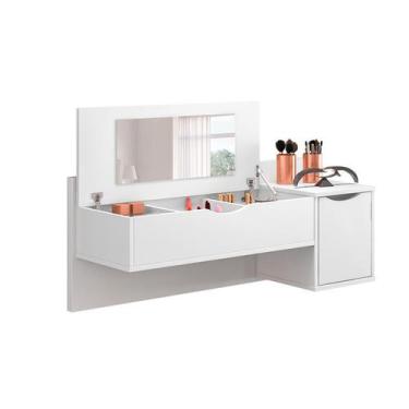 Imagem de Penteadeira com Espelho Anne Branca - Móveis Albatroz