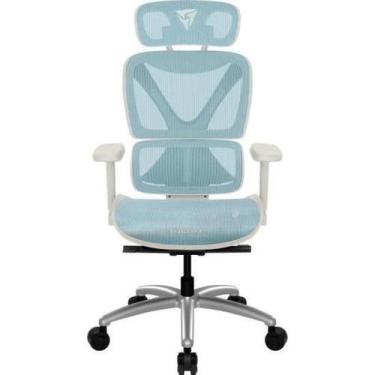 Imagem de Cadeira Ergonômica Thunderx3 Xtc Chroma Azul/Branco
