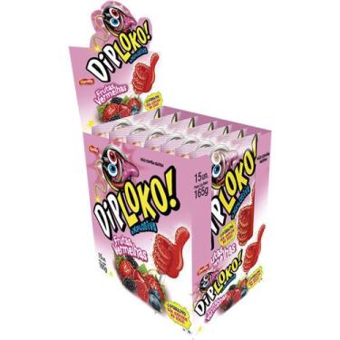 Imagem de Pirulito Explosivo Dip Loko Boom Frutas Vermelhas 15X11G - Danilla Foo