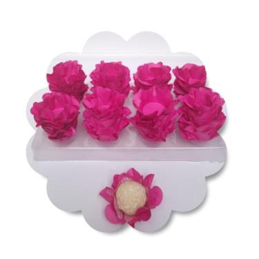 Imagem de Forminhas para Doces Finos, 120 Unidades, para Festas, Casamento e Aniversário (Rosa Pink)