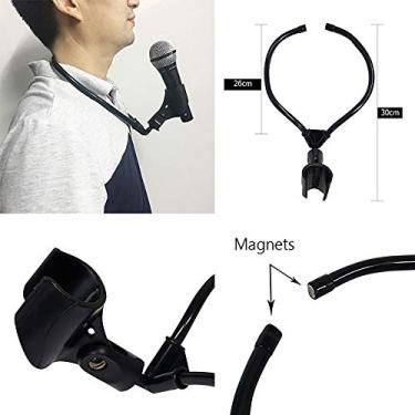 Imagem de ZQION Suporte De Microfone Pescoço (Trava) Truques Mágica Profissional Ajustável Truque Palco Ilusão Acessórios Para Mágico