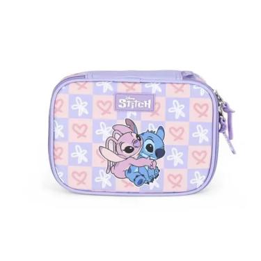 Imagem de Estojo Escolar Box Stitch Lilás Luxcel