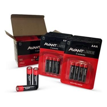 Imagem de kit 48 Pilhas Alcalina Palito AAA 1.5v 3A Cod: 408050012-12 Avant Use