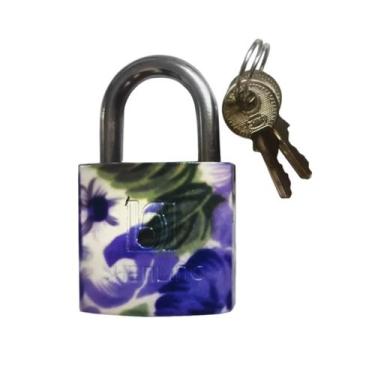 Imagem de Cadeado 25mm Estampado 2 Chaves Simples 25mm Estampado Shenling Padloc