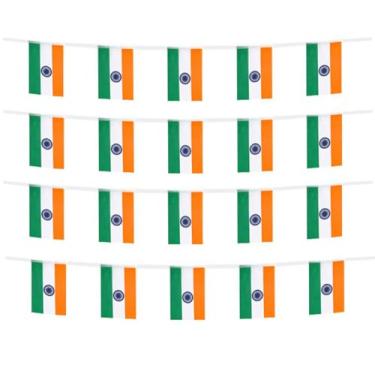 Imagem de FFILL 20 pés 20 bandeiras bandeira indiana, mini bandeira indiana, pequena bandeira, para festas, lojas e bares, e celebrações do dia internacional. Bandeiras temáticas de países asiáticos - 29 países