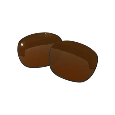 Imagem de OOWLIT Lentes de substituição compatíveis com óculos de sol Oakley Garage Rock, marrom, não polarizadas