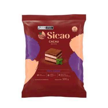 Imagem de Chocolate em Pó 100% Cacau Sicao  500g