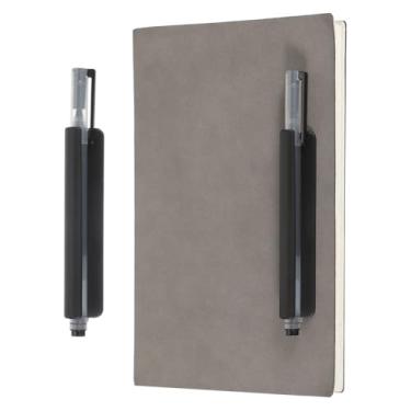 Imagem de PATIKIL Porta-lápis adesivos, clipe universal de 105 mm de comprimento, suporte de caneta de silicone, organizador de canetas de escritório para mesa, parede, prancheta, notebook, tablet, estiloso