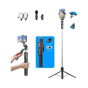 Imagem de Bastão De Selfie Telescópico Ajustável, Tripé Monopé Para iPhone Andro