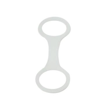 Imagem de Colaxi Clipe de snorkel para mergulho autônomo Máscara de mergulho com suporte de chave Equipamento de retenção de silicone Equipamento de retenção de, Branco