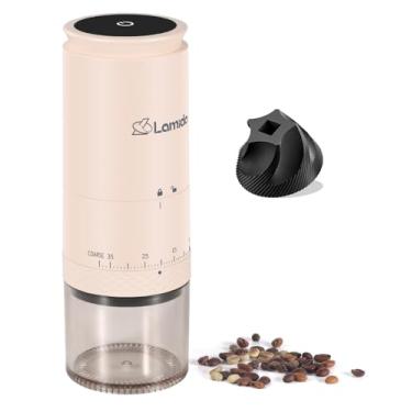 Imagem de Lamido Moedor De Café Portátil Sem Fio, Cônico Elétrico Para Expresso Com 38 Ajustes Moagem Externos, Painel Exibição Bateria, Grãos Pequeno Recarregável Viagem