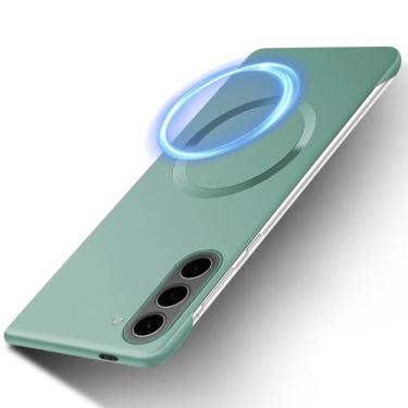 Imagem de Capa ultrafina para Samsung Galaxy S22 Plus com capa magnética [sem bordas - toque original] Capa de telefone fina fosca com proteção magnética, capa antiimpressão digital para Samsung S22 Plus 5G