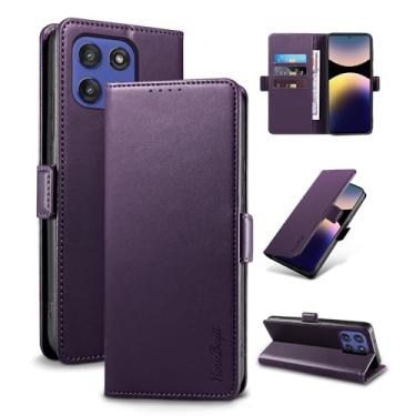 Imagem de YunuBeyii Capa Carteira para Moto G Stylus 5G (2025) - [Bloqueio RFID] Capinha Flip Magnética para Celular de Couro PU de Luxo com Suporte,Case Proteção,Rsistente,Antichoque, Roxo