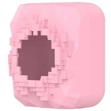 Imagem de StarMei-HJXD Capa de silicone compatível com máquinas eletrônicas para animais de estimação Bitzee Magicals, capa protetora para brinquedo interativo Bitzee Magicals - Acessório não oficial (rosa)