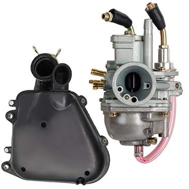 Imagem de Kit de carburador + caixa de filtro de ar para Polaris Predator 90 afogador manual 90cc Carb Sportsman 90 Yamaha JOG 90 100 90cc 100cc 4DM Scrambler 90 2001-2003, por LIYYOO