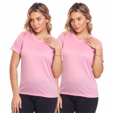 Imagem de Kit 2 Camisas Academia Esportiva Com Proteção Uv Feminina-Feminino