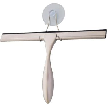 Imagem de Limpador De Tela De Chuveiro De Aço Inoxidável Limpador De Janela Ferramenta De Limpeza De Vidro Escova De Vidro Raspador De Piso De Azulejo De Banheiro, Bronze, one-size