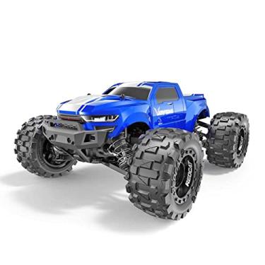 Imagem de Redcat Racing Volcano 16 1/16 Scale RC Monster Truck – Electric Remote Control Car with 4WD, LED Lights, 2.4GHz Radio, 2 Rechargeable Li-Ion Batteries & Charger - Blue