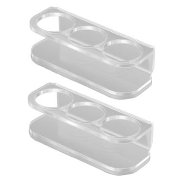 Imagem de Generic 2 caixas de armazenamento de insulina, porta-garrafas, 3 compartimentos, para prateleira de armazenamento de geladeira, organizador de suportes de