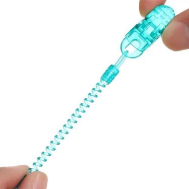 Imagem de Kit 3 Prendedor de Chupeta Tipo Mola Universal - Pro Baby, Verde Água