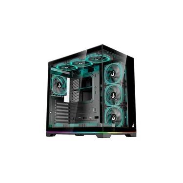 Imagem de Gabinete Gamer Rise Mode Galaxy Glass Standard V2, LED ARGB, Mid Tower, Lateral em Vidro, Sem Fans, Preto - RM-GA-GGST2L-FB