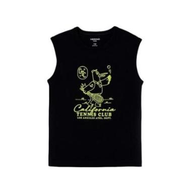 Imagem de Hering Kids Regata Malha Estampada Preto-Masculino
