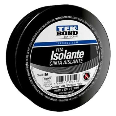 Imagem de Fita Isolante Uso Geral 19mmx20m Tekbond - Pct - 10