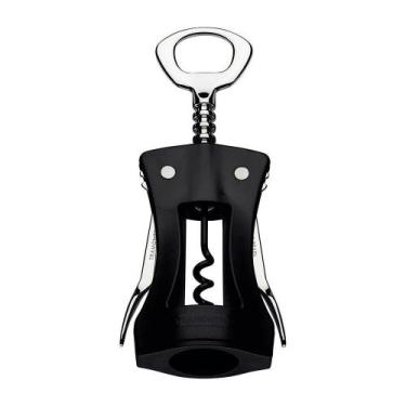 Imagem de Saca Rolhas Preto Zamak Harmoniza Ergonômico Tramontina