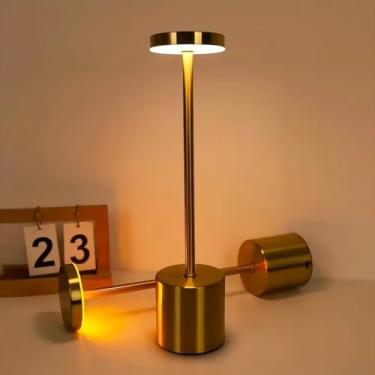 Imagem de Luminária de Mesa - LED Recarregável Touch - DOURADO OURO