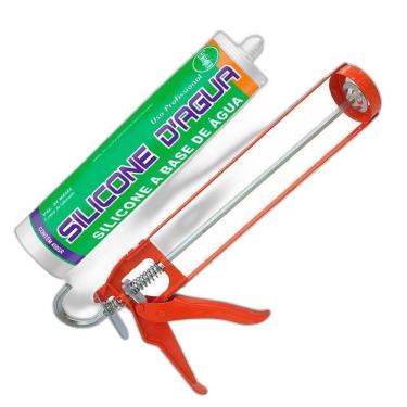 Imagem de Silicone Bege 450G Selante Acrílico Base Dágua C/Aplicador