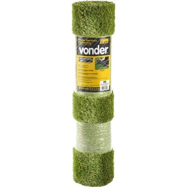 Imagem de Grama Sintética Decorativa 25,0mm 2,0x5,0 Metros Vonder