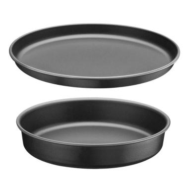 Imagem de Kit Assadeiras 30cm E 24cm Alumínio Brasil Grafite Tramontina