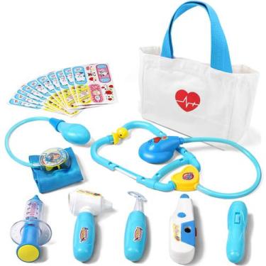 Imagem de Doctor Kit Liberry para crianças de 3 a 5 anos com bolsa de 18 peças