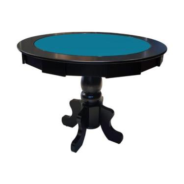 Imagem de Mesa de Carteado com Gavetas e Porta copos - 1,09x0,80 - Com xadrez - 